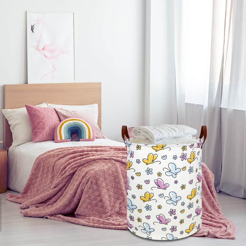 Ntaohamper Kids Laundry Hamper,Baby Laundry Basket,Collapsible Nursery Hamper,Waterproof Storage Bin,Clothes Organizer,Gift Bask