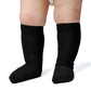 Epeius Little Girls 3 Pair Pack Seamless Cable Knit Knee High Socks Kids Boys/Girls Uniform Stockings For 4-6 Years,Black