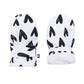 Lined Fleece Toddler Mittens Kids Winter Warm Gloves Child Ski Gloves Waterproof Snow Baby Mitten For Boys Girls White S
