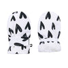 Lined Fleece Toddler Mittens Kids Winter Warm Gloves Child Ski Gloves Waterproof Snow Baby Mitten For Boys Girls White S