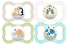 Mam Air Day & Night Baby Pacifier, For Sensitive Skin, Glows In The Dark, 16+ Months, Unisex, 4 Count