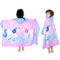 LOBETOAED Kids Hooded Beach Bath Towel, Baby Surf Poncho Toddlers Soft Real Cotton Wrap Changing Robe for Boy Girl Shower/Beach/