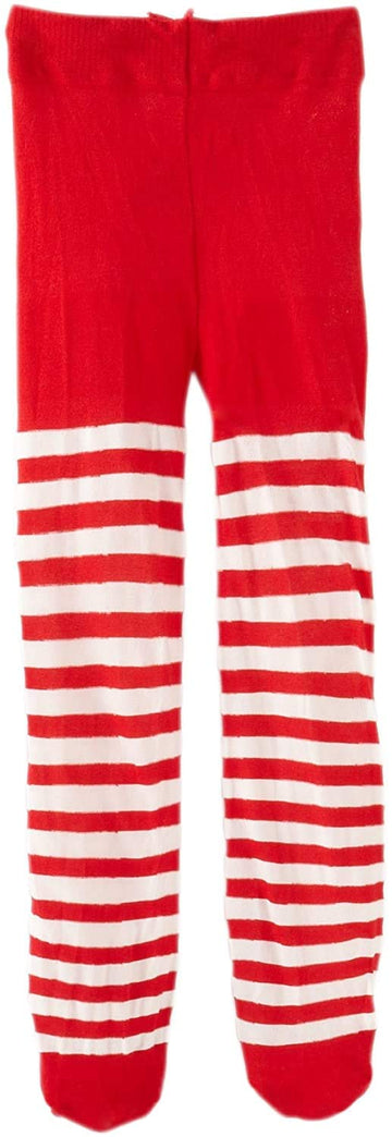 Jefferies Socks Baby Girls' Stripe Tights, Red/White, 6-18 Months