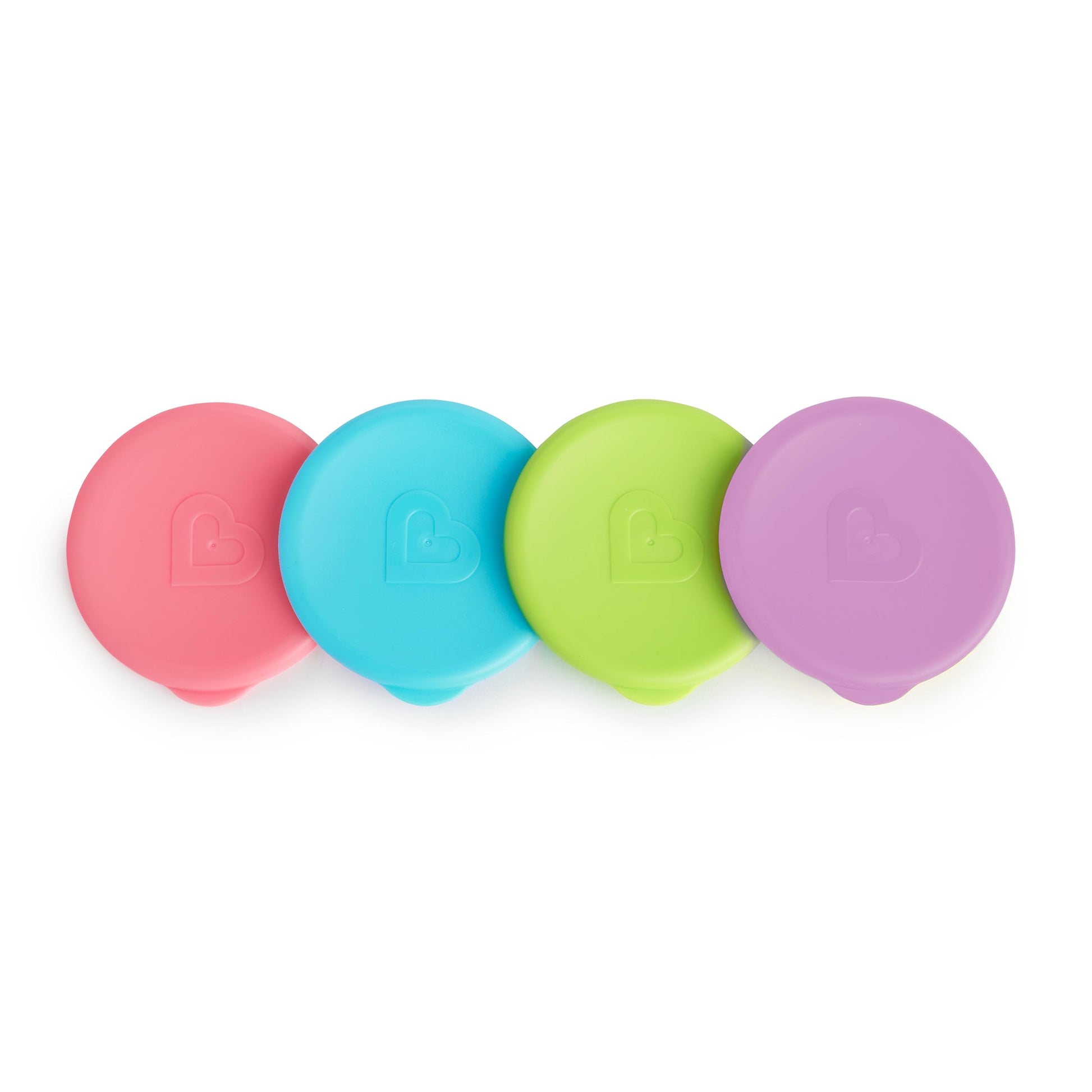 Munchkin Miracle 360 Sippy Cup Lids, 4 Count, Pink/Blue/Green/Purple