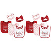 Hudson Baby Unisex Baby Cotton Bib And Headband Or Caps Set, Valentine Sweetheart, One Size