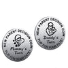 New Dad Mom Gifts Funny Decision Making Coin, New Baby Gift For Parent Mummy Daddy Pregnancy Women First Time To Be Moms Dads Mo