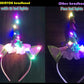 Shinyou Girls Unicorn Costume Dress Up Led Light Up Unicorn Tutu Dress Birthday Outfit For Halloween 7-8Y Deep Rainbow+Wing