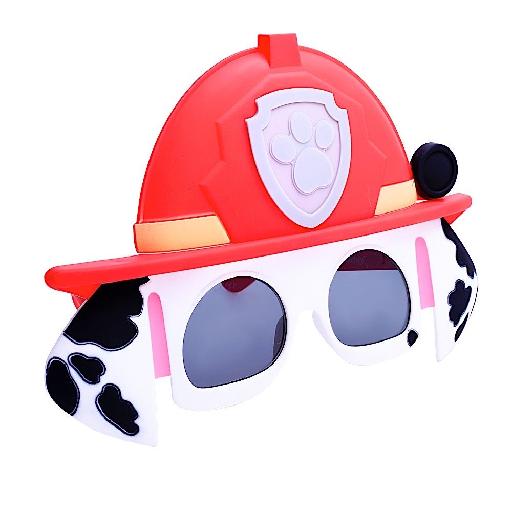 Sun-Staches Paw Patrol Official Marshall Sunglasses Costume Accessory, UV400 Lenses, Fire Dog Red Mask, One Size Fits Most, 8