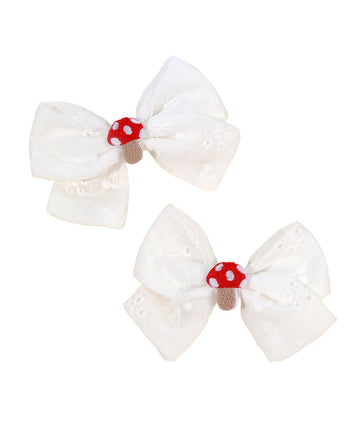 Baby Girls Mushroom Hair Clips Baby Mini Mushroom Hair Pin Kids Small Mushroom Tiny Hairclips BBW03 (Set-A)