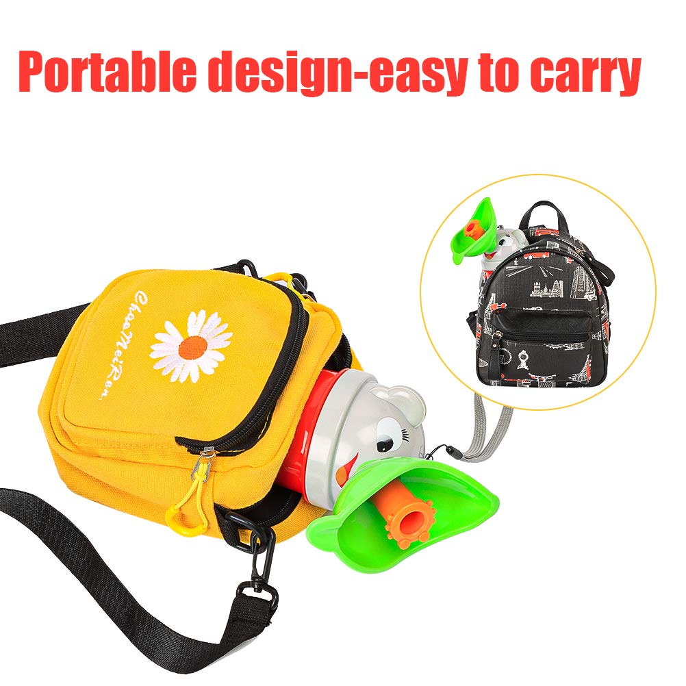 Emoly Portable Baby Child Potty Urinal Emergency Urinal Toilet For Camping Car Travel And Kid Potty Pee Training (Girls)