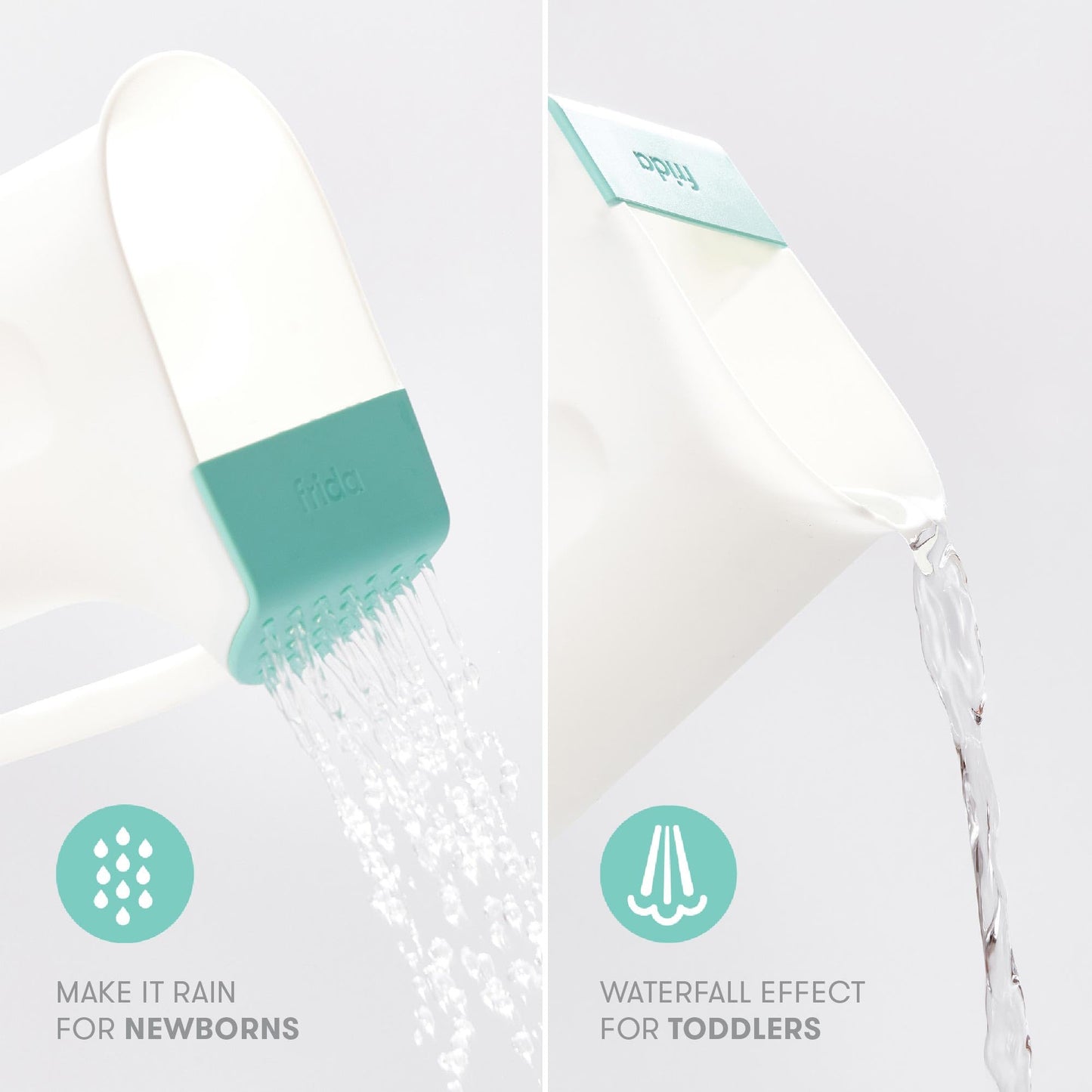 Frida Baby Control The Flow Bath Rinse Cup | Rinser Cup To Wash Hair + Body | Rinser Cup For Bath Time With Easy Grip Handle + R