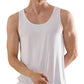 DAMENSCH Mens NeoSkin AntiMicrobial Slub Regular Fit Vest AntiOdourBamboo Rayon Fabric Round Neck Bright White Large