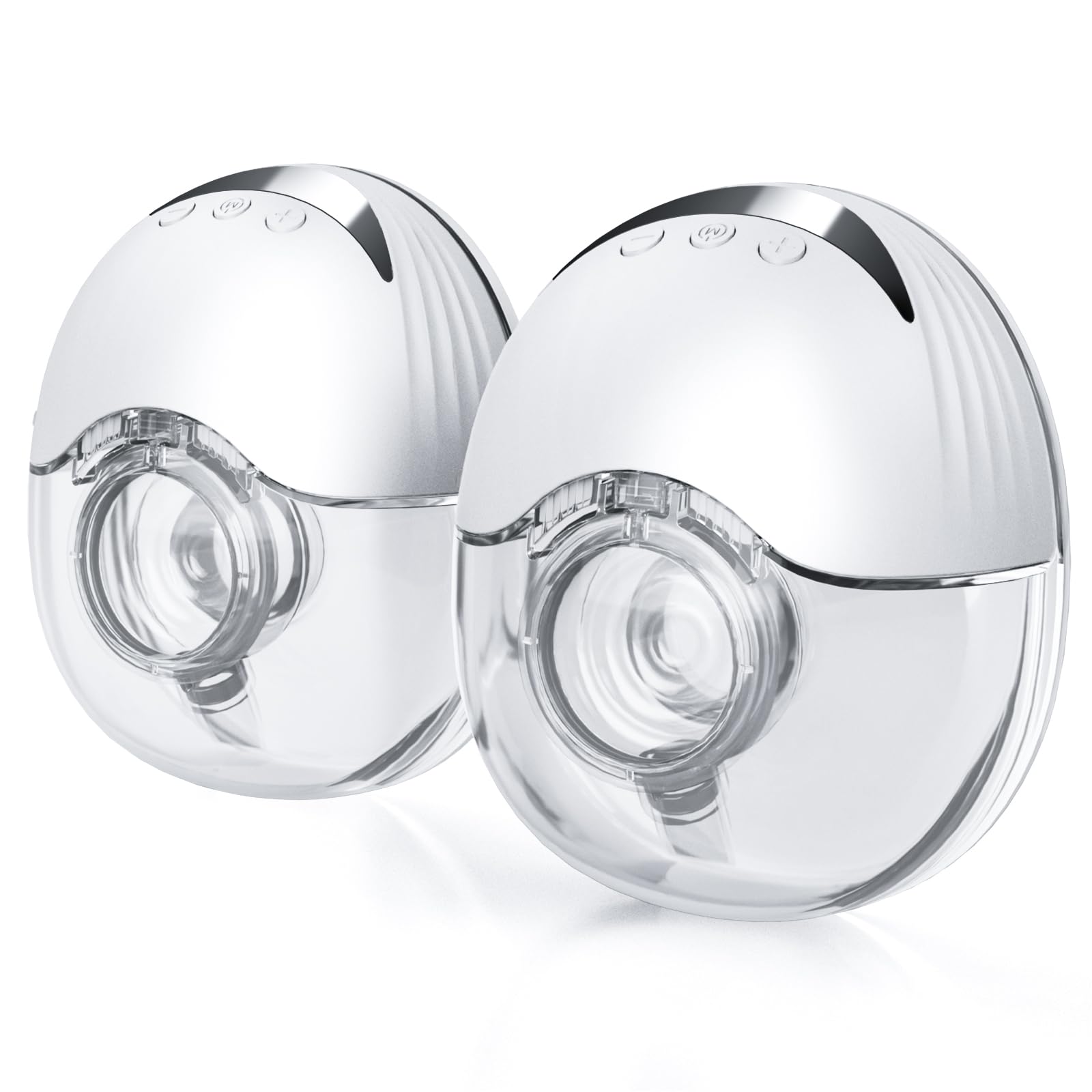 Hands-Free Wearable Breast Pump, Double-Sealed Flange for Baby-Like Comfort, 4 Modes & 12 Suction Levels, Portable Electric Pump