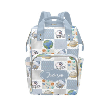 Noverbibi Custom Diaper Bag for baby Customized Space Baby Bag Personalized Nursing Bags with Name Custom Name Mommy Daypack Bag