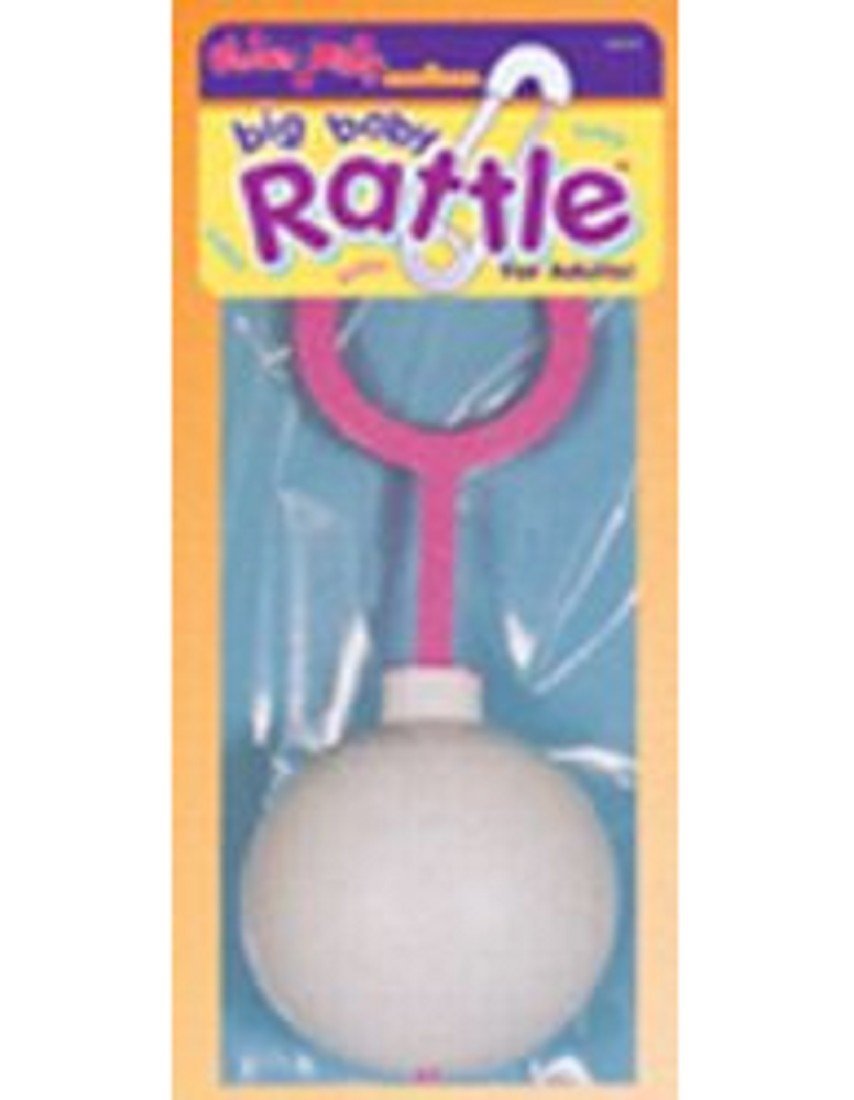 Morris Costumes Big Baby Rattle White and Pink