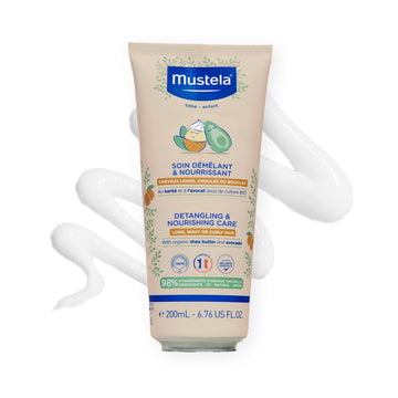 Mustela Detangling & Nourishing Conditioner - Natural Shea Butter & Avocado - Curly & Frizzy Hair - Dermatologist-tested & safe 