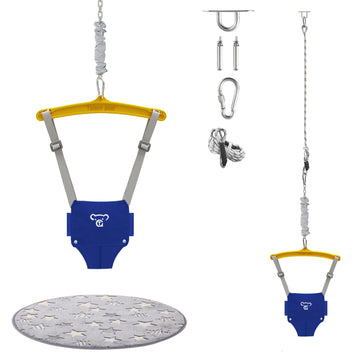 Baby Jumper with a Ceiling Hook for Infant & Toddlers, Door Jumper with Adjustable Chain, Protable Babies Jumpers and Bouncers f