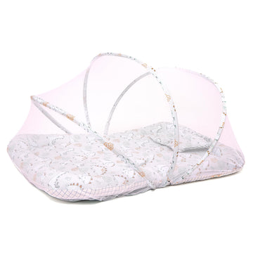 Tidy Sleep Mattress With Mosquito Net, Mosquito Protection Mattress, Size: 90Cm X 65Cm X 10Cm Dino