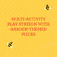 Petit Collage Busy Garden Wooden Activity Trio