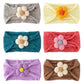 Sednria Baby Girl Nylon Headbands Set With Soft Flower Bow, Stretchable Elastic Hair Bands For Newborn Infant Toddler Kids, Cute