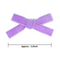 Cute 3.2' Purple Assorted Velvet Bow Hair Clips For Baby Girls, Toddlers, Kids, And Teens - 2 Pack