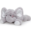 Bearington Baby Lil Spout Rattle: 8-Inch Plush Stuffed Gray Elephant Rattle, Shaker Toy with Soft Plush Fur, Floppy Ears and Sat