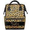 SPYORBKX Personalized Diaper Bag Backpack for Baby Boy Nappy Backpack for Mom Waterproof Diaper Boy Bag for Dad Mom Gifts Leopar
