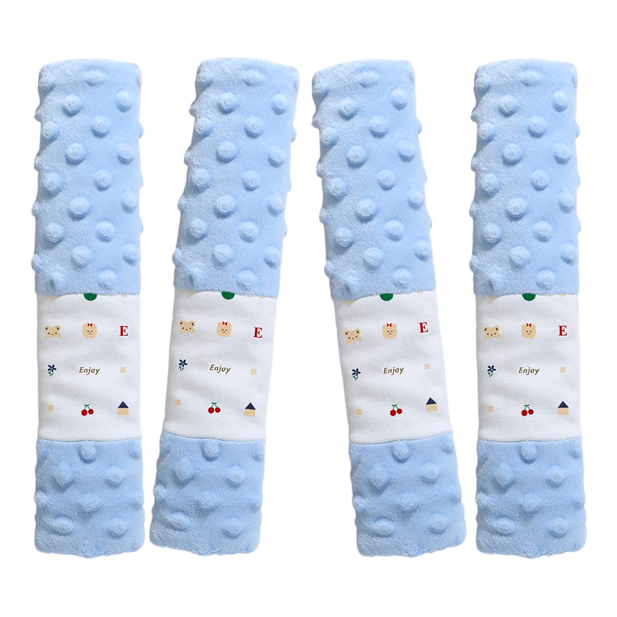 4 Pack Car Seat Belt Straps Cover For Baby Kids, Baby Carrier Straps Covers Stroller Strap Pads Baby Car Seat Belt Neck Covers F