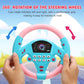 TOYANDONA Steering Wheel Toy Plastic Toy Steering Wheel for Kids Simulated Driving Controller with Light and Music Electric Soun