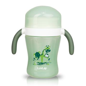 Luvlap 360 Soft Spout Trainer Sipper, 240Ml, Dual Handle Leakproof & Spillproof Sippy Cup For Kids/Toddlers EasyGrip Handles, B