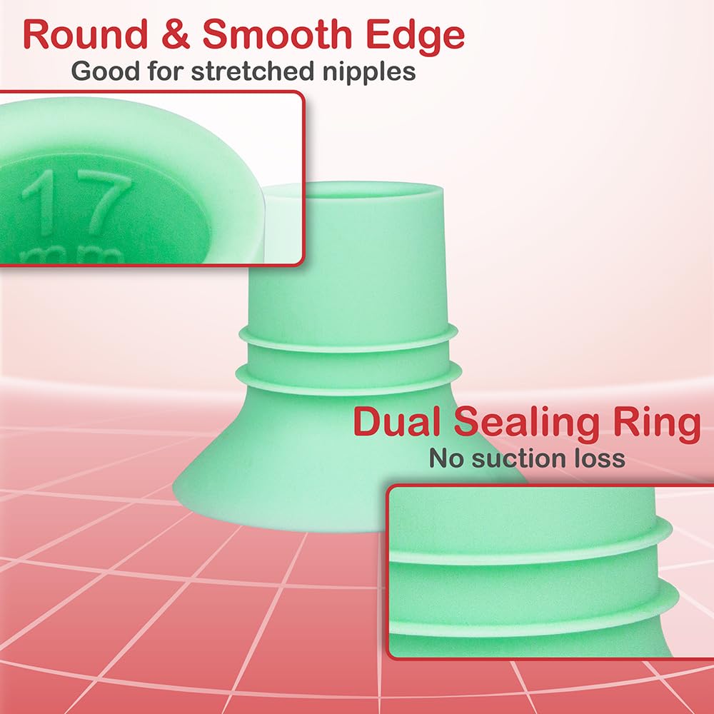 Nenesupply 1St Generation 17Mm Flange Insert Compatible With Elvie Flange Pump Parts Elvie Stride Flange Medela Momcozy Spectra
