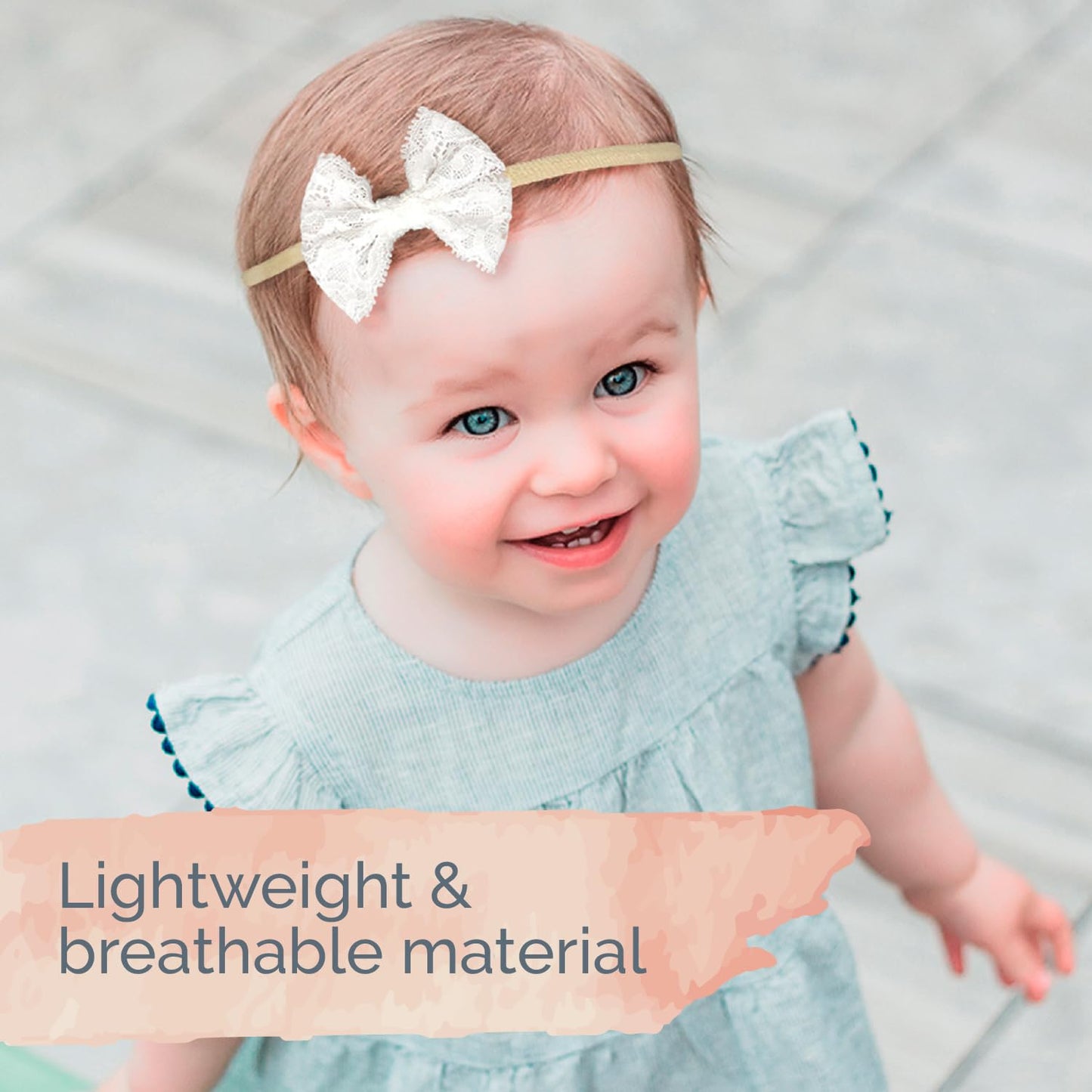 Kiddycare Baby Hair Accessories | Elastic Headbands, Bows, And Lazos Para Bebes | 10 Piece Assortment For Newborns And Girls