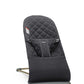 BabyBjrn Bouncer Bliss, Black, Woven, Classic Quilt | 2-in-1 Adjustable Baby Bouncer Seat and Toddler Chair, Newborn to Toddler 