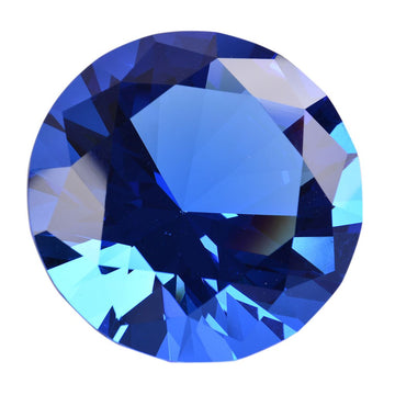 Longwin 60Mm (24) Crystal Faceted Diamond Paperweight Wedding Favor Home Decor (Blue, 60Mm)