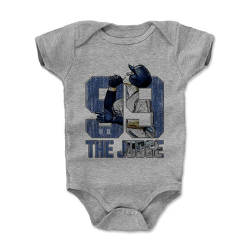 500 LEVEL Aaron Judge Baby Infant One Piece Bodysuit (3-6 Months, Heather Gray) - Aaron Judge Sketch B