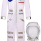 Costumerry Astronaut Costume For Kids Halloween Dress Up Space Birthday Gifts (5-7 Years)
