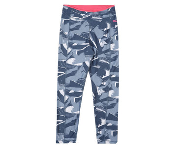 PUMA Girls, Modern Sports AOP 7/8 Tights, Blue Wash, 104, (67019579)