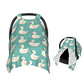 Muishi Funny Ducks Baby Car Seat Canopy Nursing Cover for Newborn Car Seat Breastfeeding Covers Blanket Newborn Shower Gift