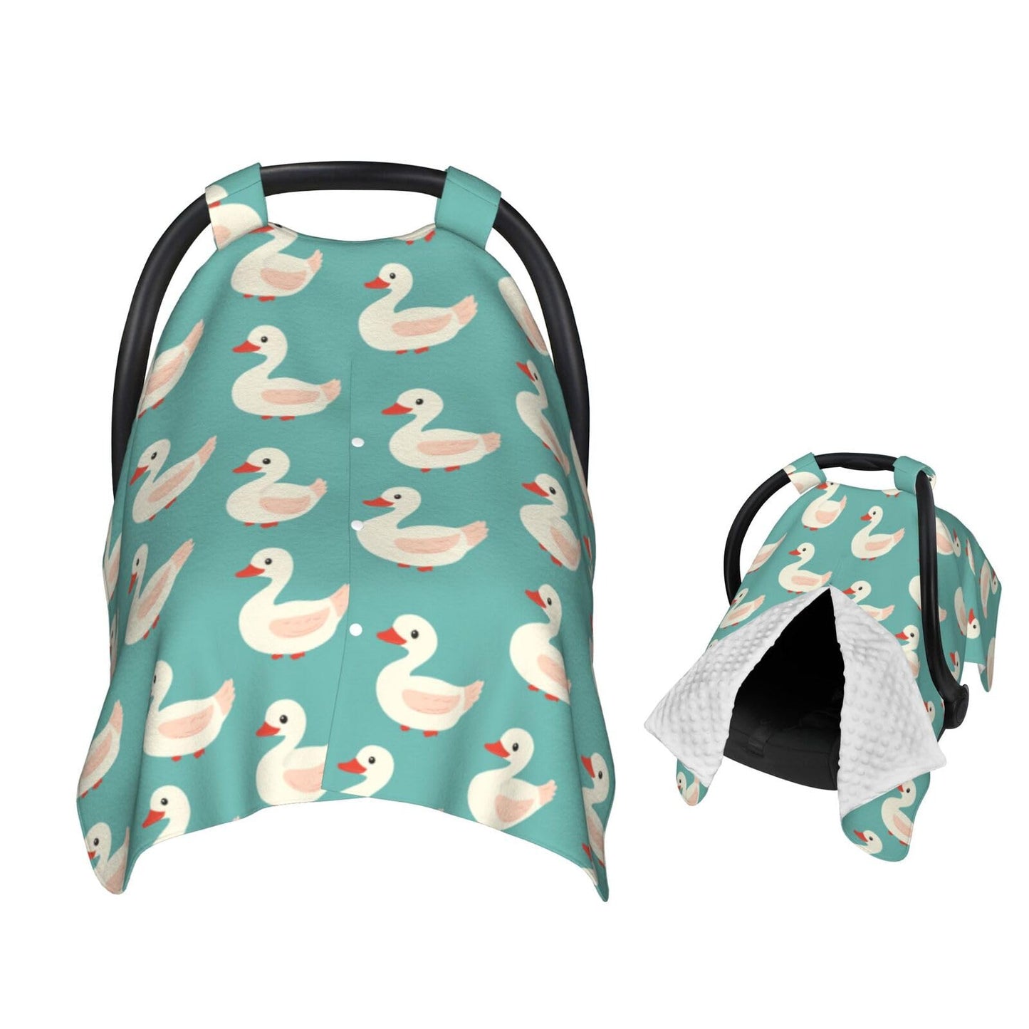 Muishi Funny Ducks Baby Car Seat Canopy Nursing Cover for Newborn Car Seat Breastfeeding Covers Blanket Newborn Shower Gift