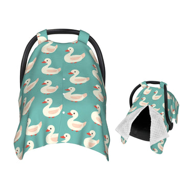 Muishi Funny Ducks Baby Car Seat Canopy Nursing Cover for Newborn Car Seat Breastfeeding Covers Blanket Newborn Shower Gift