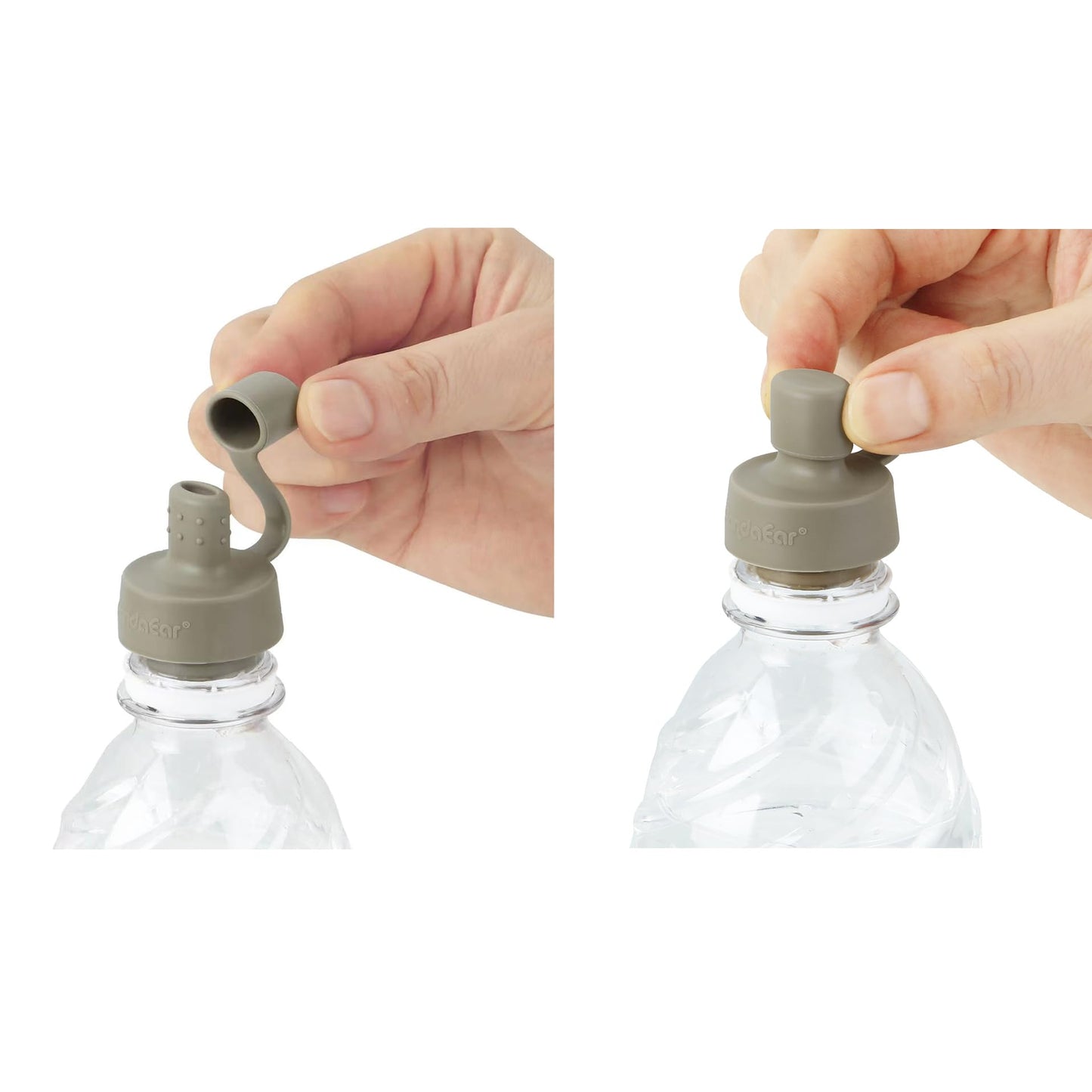 Pandaear 6 Pack Updated Silicone Water Bottle Cap, Baby No Spill Bottles Top Spout Adapter For Toddlers Kids, Bpa Free & Leak-Pr