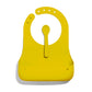 Avanchy Silicone Baby Bibs, Waterproof, Adjustable, BPA Free, Soft Unisex Set for Toddlers with Matching Spoon, Yellow