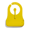Avanchy Silicone Baby Bibs, Waterproof, Adjustable, BPA Free, Soft Unisex Set for Toddlers with Matching Spoon, Yellow