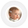 BBGifts 1Inch White Snap Hair Clips, 60Pcs Small Hair Clips for Little Girls, Baby Infant 3cm Candy Color Barrettes for Toddlers