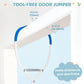 Slevoo Baby Jumper, Baby Door Jumper with Bumper, Play Tray and Two Jingle Rattles, Quiet Bear
