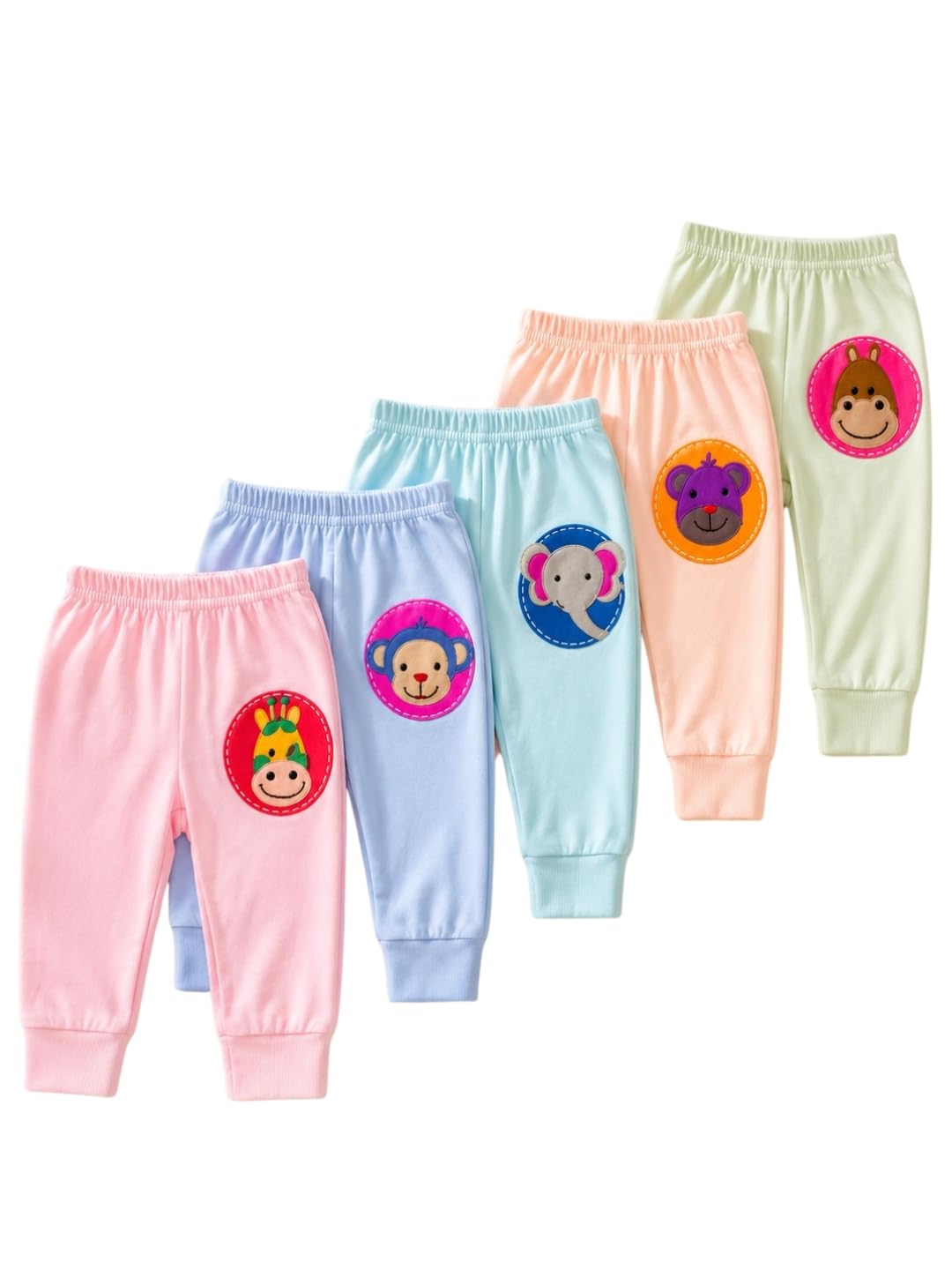 Superminis Baby Boy and Girl Cotton Printed Pyjama Pants Bottom, Multicolor (23 Years, Pack of 5)