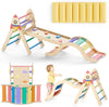Pikler Triangle Set With Cushion, 9-In-1 Kids Climbing Toys For Toddlers 1-3 Inside, Montessori Toddler Climbing Toys Indoor, La