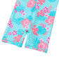Huaaniue Baby/Toddler Girl Swimsuit Long Sleeve Rashguard Swimwear Cyan 3-4 T