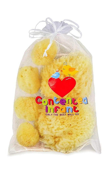 Real Sea Sponges For Babies - 6 Pk Bath Care Set, Gentle, Kind On Skin, For Bathing Washing Body Eyes, Ears Nose, Also For Newbo