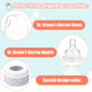 2Pcs Replacement Bottle Nipple Ring Collars, Compatible With Dr. Brown'S Narrow Plastic & Glass Bottles 4Oz & 8Oz No Leak Or Spi